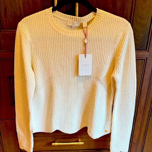 Ted Baker Ivory Knit Sweater - Picture 1 of 11